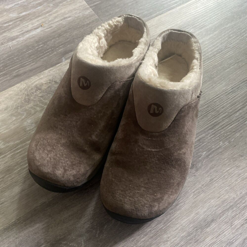 Merrell Bella Women’s Faux Fur Select Grip Form2 Brown Suede Cozy & Warm Size 6 - Picture 2 of 10